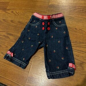 Cherry vintage Gymboree baby jeans
